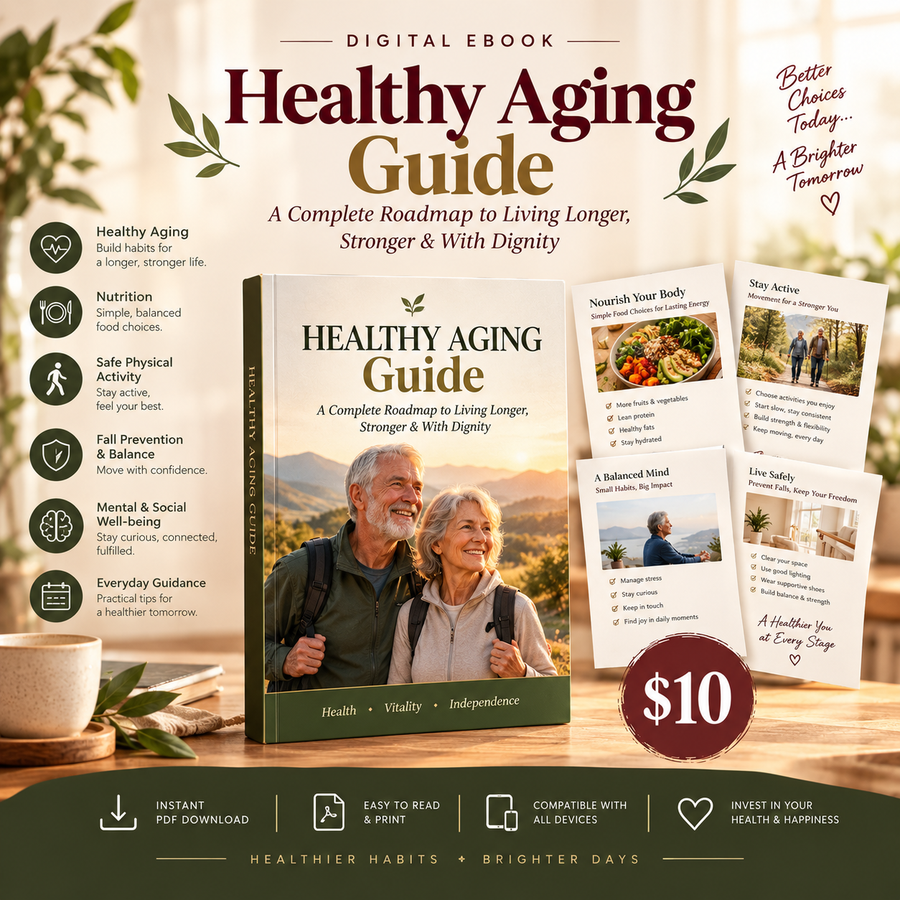 Healthy Aging Guide: A Complete Roadmap to Living Longer, Stronger & With Dignity